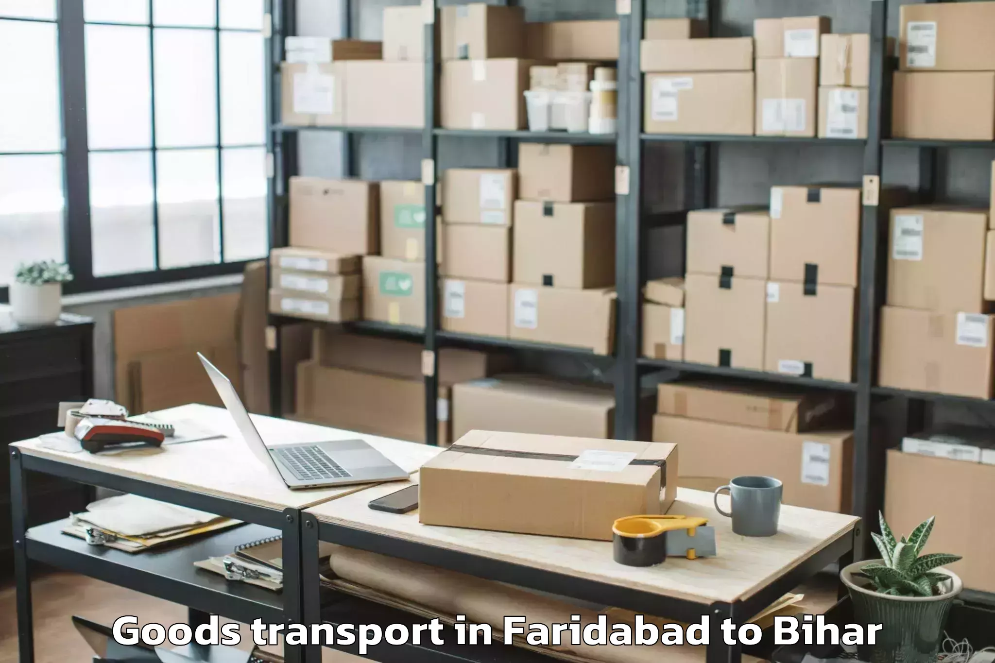 Book Faridabad to Turkaulia Goods Transport